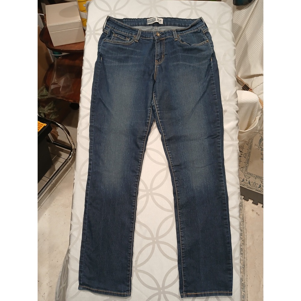 Signature by Levi Strauss & Co Modern Straight Jeans Blue 12M Good Condition